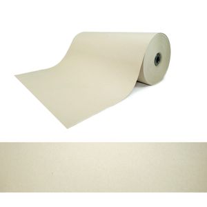 Schrenzpapier auf Rolle | 80 g/m² | 50 cm x 250 m 1 Rolle | Verpackungsmaterial Packpapier Füllmaterial