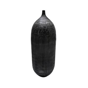 Vase Schwarz Aluminium