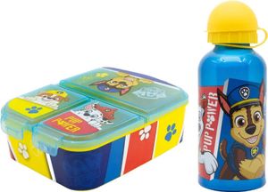 Paw Patrol Chase Marshall Rubble 2 tlg Kinder Set Brotdose Alu-Trinkflasche