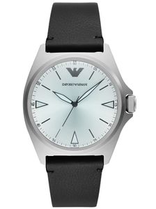 Emporio Armani Herren Uhr Armbanduhr Herrenuhr, Analog, Größe:Einheitsgröße, Farbe:Schwarz-schwarz,silber