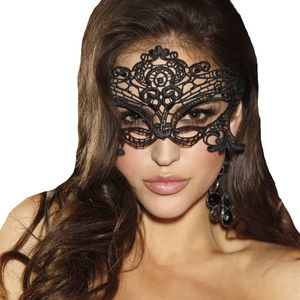 Venezianische Maske Damen Spitze Maske Lace Maske Schwarz  Augenmaske