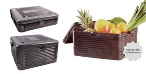 Faltbare Thermobox 18L Kühlbox Thermobehälter Pizzabox Isolierbox Warmhaltebox