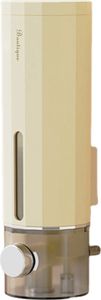 Seifenspender Wandbefestigung, Handseifenspender Soap Dispenser, Duschgel Spender Wand Spülmittelspender (Gelb)