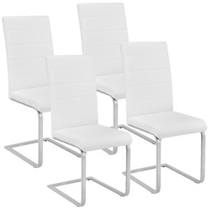 sada 4 čalouněných otočných židlí Bettina s koženkovým potahem 41 x 52 x 99 cm