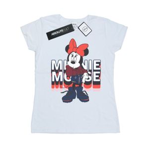 Disney - "Minnie Mouse In Hoodie" T-Shirt für Damen BI51606 (XXL) (Weiß)