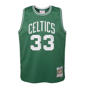 Mitchell & Ness - NBA Boston Celtics Kinder Swingman Jersey Road Bird Tank Top : Grün L (160-170cm) Farbe: Grün Größe: L (160-170cm)