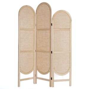 Priečka do izby "ARCO" | plátno, 170 cm | paraván, zástena na ochranu súkromia | farba: hnedá-prírodná