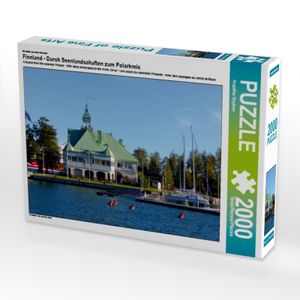 CALVENDO Puzzle Ein Motiv aus dem Kalender Finnland - Durch Seenlandschaften zum Polarkreis 2000 Teile Puzzle quer