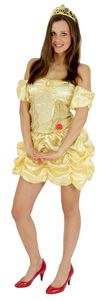 y goldenes Märchen Prinzessin Kostüm für Damen Gr. XS - L, Größe:XS