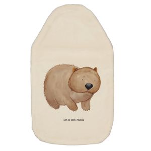 Mr. & Mrs. Panda Wärmflasche Wombat - Weiß - Geschenk, lustige Sprüche, Australien, Spruch, Gute Laune, Körnerkissen, Tiermotive, Kinderwärmflasche, Wärmekissen, Tiere