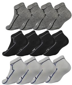 12 Paar Sneaker Socken Herren Damen Sport Socken Baumwolle, 12 Paar, mix4 39-42