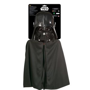 Star Wars - Maska a plášť '" '"Darth Vader"" - pre deti BN5272 (jedna veľkosť) (čierna)