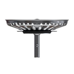 MINISMUS Universal Waschbecken Siebkörbchen Abflussstopfen Edelstahl Waschbeckenstöpsel Waschbeckensieb – Sieb Stöpsel Abfluss Küche Spüle Abflussstopfen Küchenspüle - Edelstahl (84 mm)