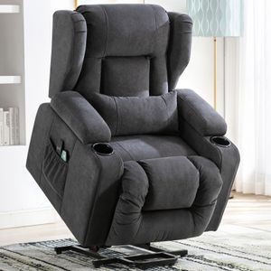 COMHOMA Relaxsessel Aufstehhilfe Massagesessel Fernsehsessel Liege mit Massage Ergonomischer Sessel Stoffoberfläche grau COMHOMA Relaxsessel Aufstehhilfe Massagesessel Fernsehsessel Liege mit Massage Ergonomischer Sessel Stoffoberfläche grau
