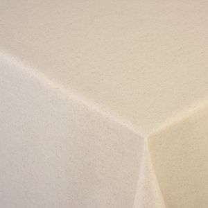 Tischdecke Leinen creme - 160x160cm, quadratisch