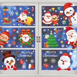 Fensterdeko Weihnachten, 9 Blätter Weihnachts Deko Fensterbilder Weihnachten Selbstklebend, Fenstersticker Winterdeko Fenster