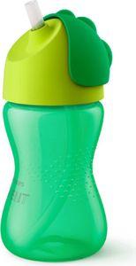 Pohár so slamkou Philips AVENT SCF798/01, silikónový, zelený