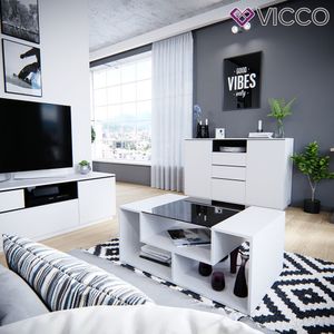 Konferenční stolek Vicco Gabriel White 100 x 42 x 60 cm Materiál dřevo