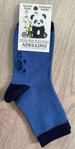 ADELLiNO Bambusové ponožky modré - 33/35