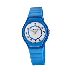 Calypso Jugend Uhr Analog Fashion K5806/6 Kunststoff Armbanduhr blau D2UK5806/6