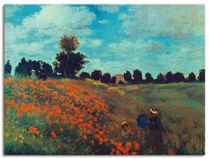 ARTland Leinwandbild Die Mohnblumen, 1873 Größe: 80x60 cm