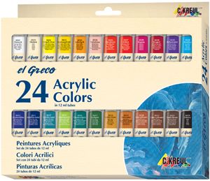 KREUL Acrylfarbe el Greco 12 ml 24er Set