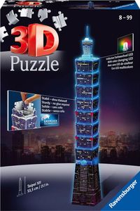 Ravensburger Taipei Tower 101 Night Edition Puzzle 3D Gebäude leuchtend 216 tlg. Ravensburger Taipei Tower 101 Night Edition Puzzle 3D Gebäude leuchtend 216 tlg.