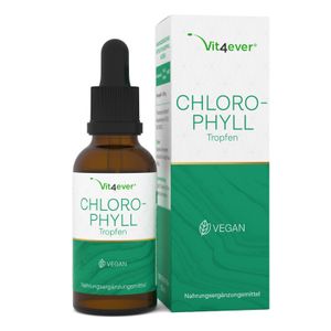 Chlorophyll Tropfen - Flüssiges Chlorophyll aus Alfalfa Extrakt - Premium - 100 ml - 3000 Tropfen