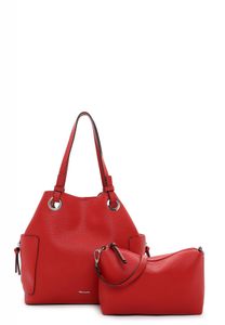 Tamaris Shopper Handtasche Bag in Bag herausnehmbare Innentasche Gloria 31481, Farbe:Rot
