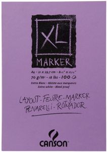 CANSON Skizzen und Studienblock "XL MARKER" DIN A4 100 Blatt