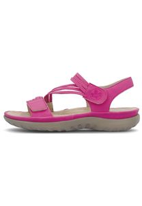 Rieker Damen Sandale Trekking Outdoor Stretch Klettverschluss 64870, Größe:37 EU, Farbe:Pink
