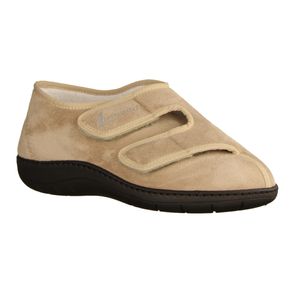 Damen-Verbandschuh LIROMED 476-20Z4 Damen-Hausschuh waschbar - Herrenschuhe Prophylaxe Diabetiker, Beige