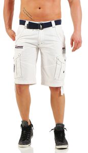 Geographical Norway POUDRE Bermuda Cargo WHITE - M