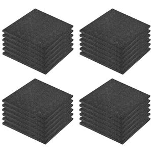 vidaXL Dlaždice na ochranu proti pádu 24 ks. Gumové 50 x 50 x 3 cm čierne