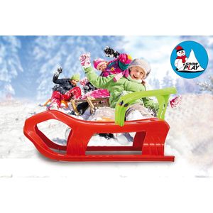 Jamara Snow Play Schlitten mit Lehne Snow-Star 90cm rot