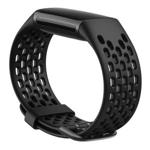 Fitbit Charge 5 Armband Silikon Schwarz