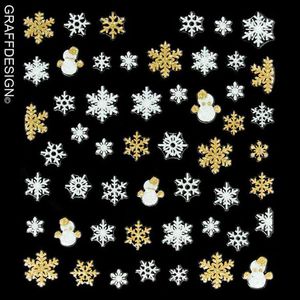 Nailart - Sticker mit Glitter - Weihnachten / Winter / Christmas / Sterne - 703-SN-104 w4/4