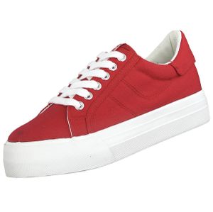 TAMARIS Damen Plateau Sneakers Rot, Schuhgröße:EUR 39