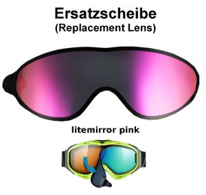 Uvex Ersatzscheibe Magnetscheibe litemirror pink für Skibrille Comanche Take Off  Goggle