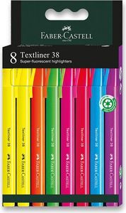 Faber-Castell 157778, 8 szt., Niebieski, Zielony, Pomarańczowy, Różowy, Fioletowy, Czerwony, Żółty, Wielobarwny, Okrągły, Atrament na bazie wody, Chłopak, dziewczyna