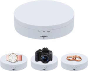 Drehständer für Fotografie 360°, Elektrisch Drehbarer Drehteller, Motorisierter Drehständer, Display-Tisch zur Präsentation von Schmuck, Uhren