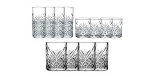 Pasabahce Gläser-Set "Timeless" 12-teilig Whiskey Stamper Longdrink Glas