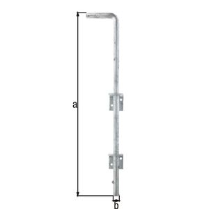 Alberts Bodenschieber feuerverzinkt Bolzen-Ø 16 mm 600 mm  Abstand Bolzen - Tor 40 mm