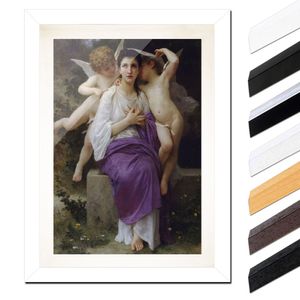 William-Adolphe Bouguereau - Das erwachende Herz, Farbe:Weiß Glatt, Größe:20x30cm A4