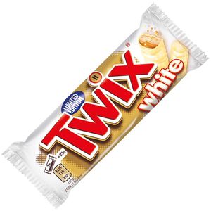 Twix White Knuspriger Keks mit Karamell umhüllt weißer Schokolade 45g