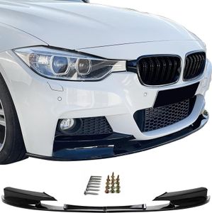Frontspoiler Lippe Ansatz Sport Optik Schwarz Glanz für BMW 3er F30 F31 11-19