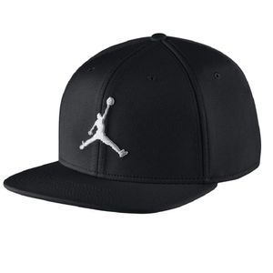 Nike Jordan Jumpman Snapback Cap Verstellbare Mütze schwarz/weiß, Farbe:schwarz