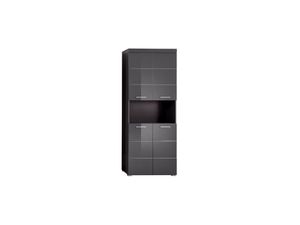 trendteam Koupelnová vysoká skříňka Amanda Grey Melamin/Agave Grey HG.TZ 73 x 190 x 31 cm