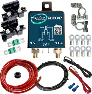 Zweitbatterieset ECO RL180-12 | Trennrelais 12V | 3,5m AWG8 CCA-Kabelsatz