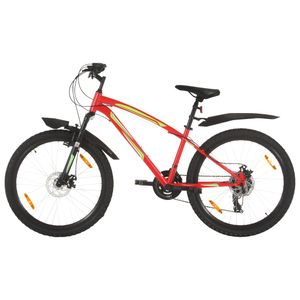 Horský bicykel Prolenta Premium 21 prevodov 26 palcové koleso 42 cm Červená
